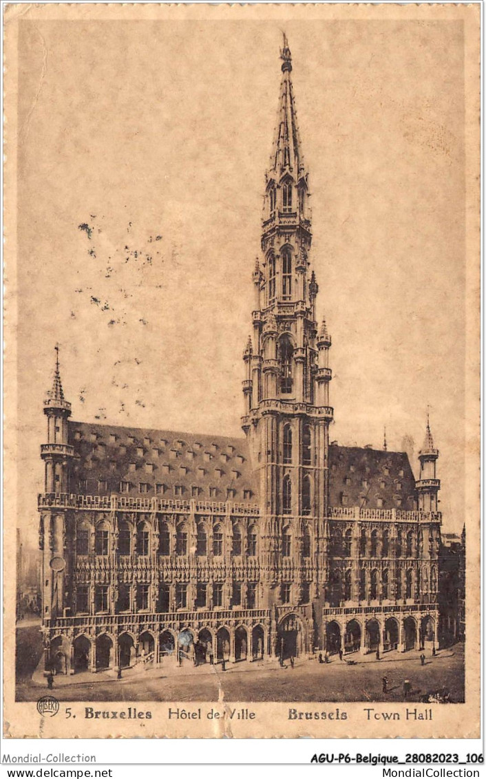 AGUP6-0499-BELGIQUE - BRUXELLES - Hôtel De Ville - Cafés, Hoteles, Restaurantes