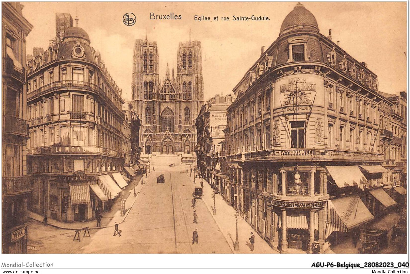 AGUP6-0466-BELGIQUE - BRUXELLES - église Et Rue Sainte-gudule - Altri & Non Classificati