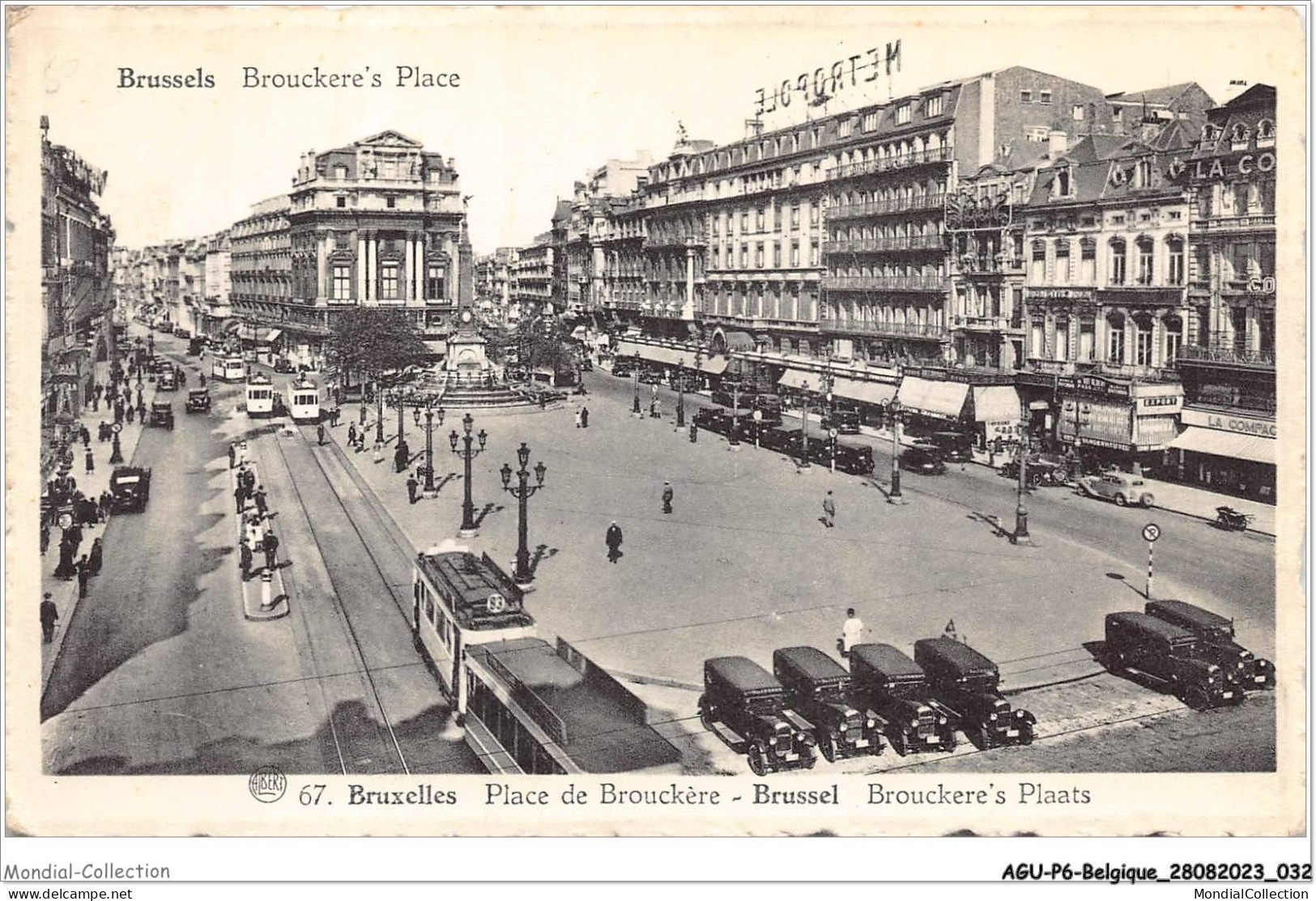 AGUP6-0462-BELGIQUE - BRUXELLES - Place De Brouckère  - Places, Squares