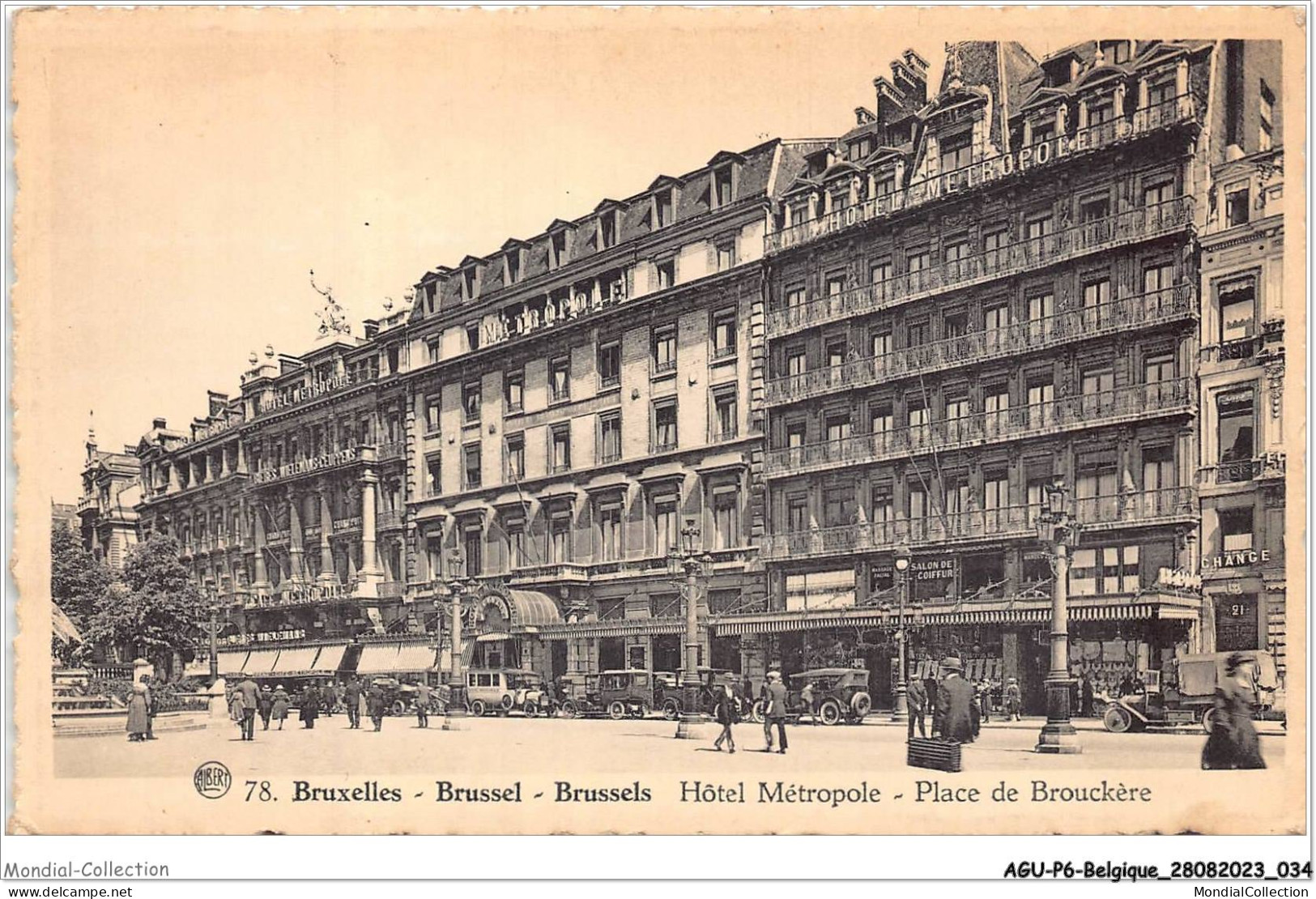 AGUP6-0463-BELGIQUE - BRUXELLES - Hôtel Métropole - Place De Brouckère  - Squares