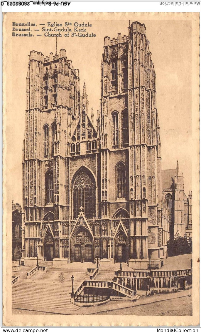 AGUP6-0446-BELGIQUE - BRUXELLES - église Ste-gudule - Monuments