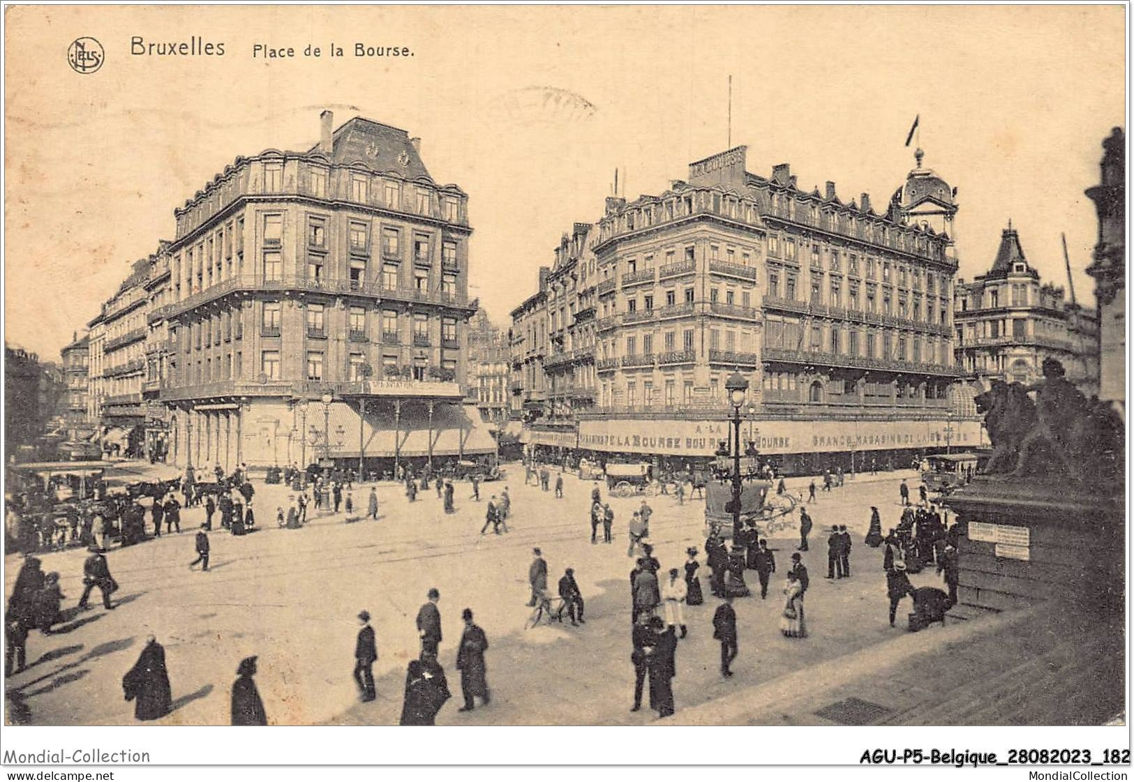 AGUP5-0433-BELGIQUE - BRUXELLES - Place De La Bourse - Marktpleinen, Pleinen