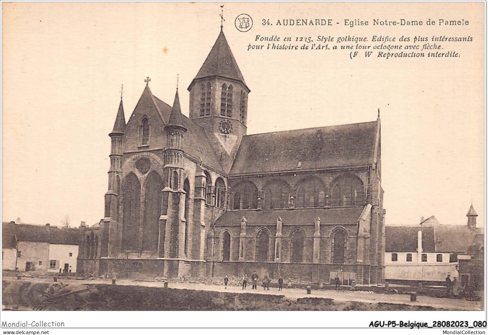 AGUP5-0382-BELGIQUE - AUDENARDE - église Notre-dame De Pamele - Otros & Sin Clasificación