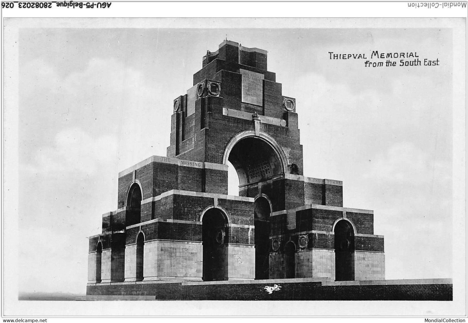 AGUP5-0355-BELGIQUE - Thiepval Memorial - From The South East - Otros & Sin Clasificación