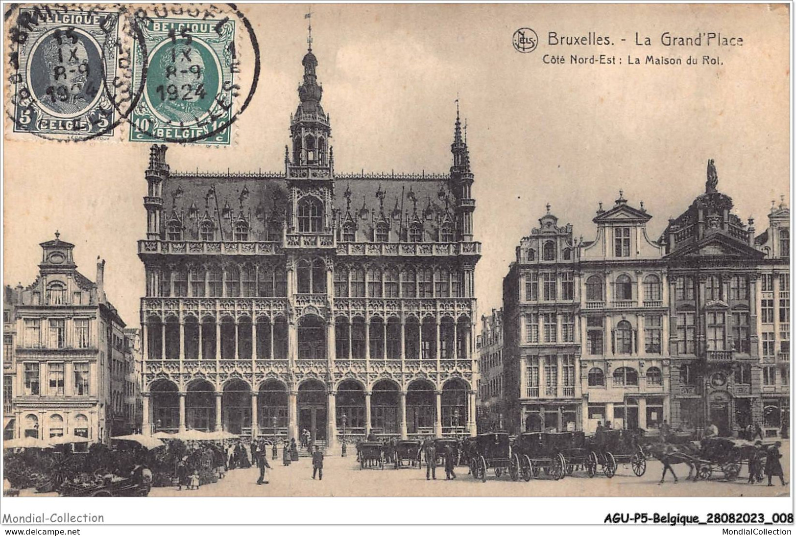 AGUP5-0346-BELGIQUE - BRUXELLES - La Grand'place - Côté Nord-est - La Maison Du Roi - Piazze