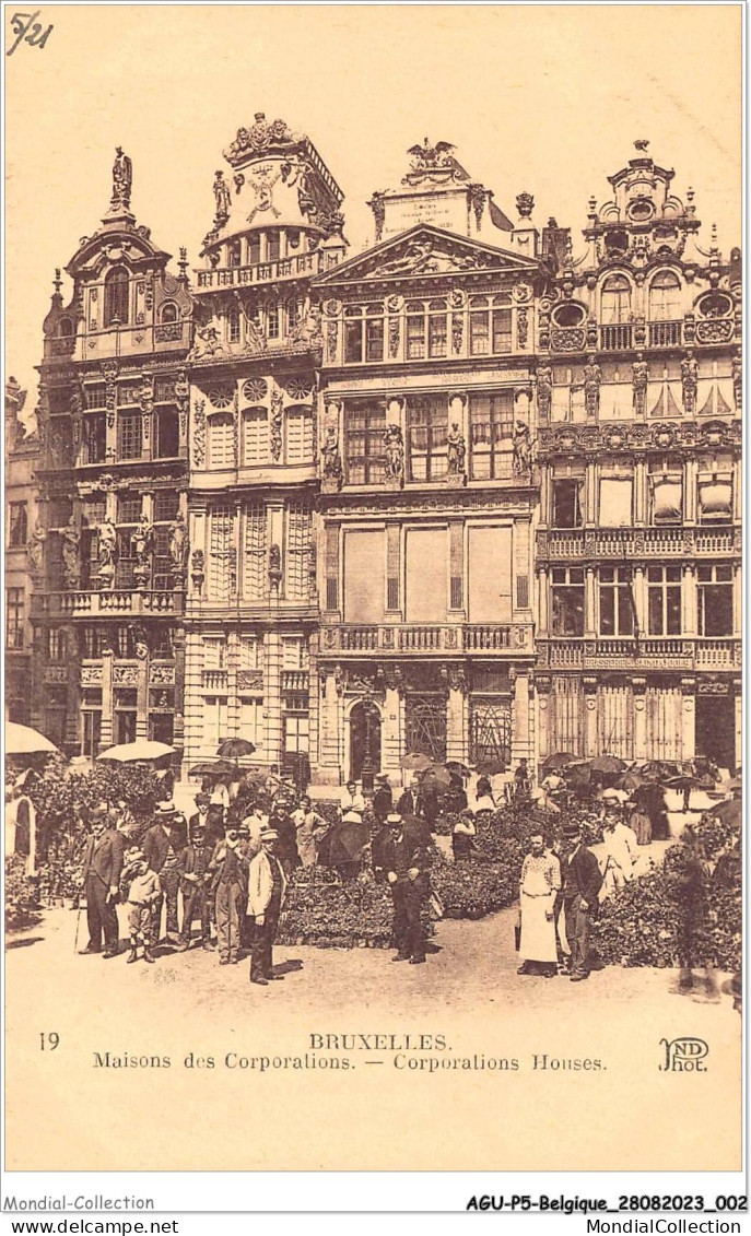 AGUP5-0343-BELGIQUE - BRUXELLES - Maisons Des Corporations - Andere & Zonder Classificatie