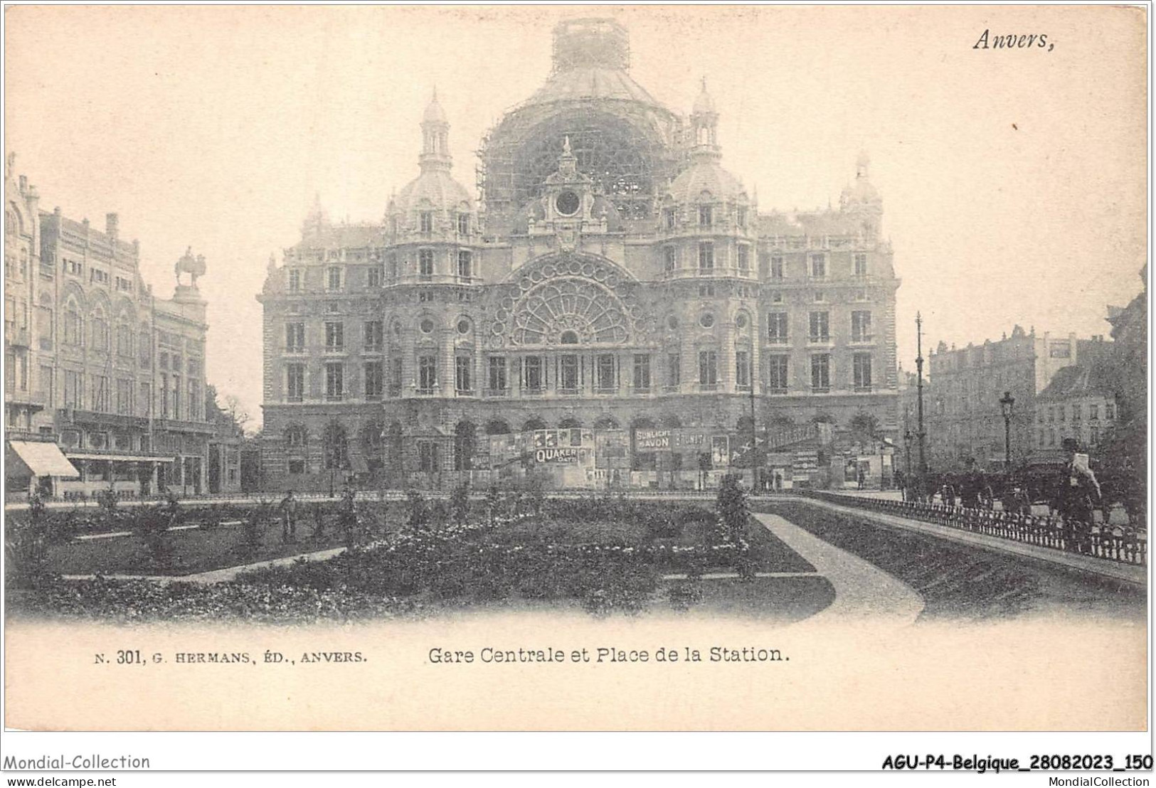 AGUP4-0310-BELGIQUE - ANVERS - Gare Centrale Et Place De La Station - Antwerpen