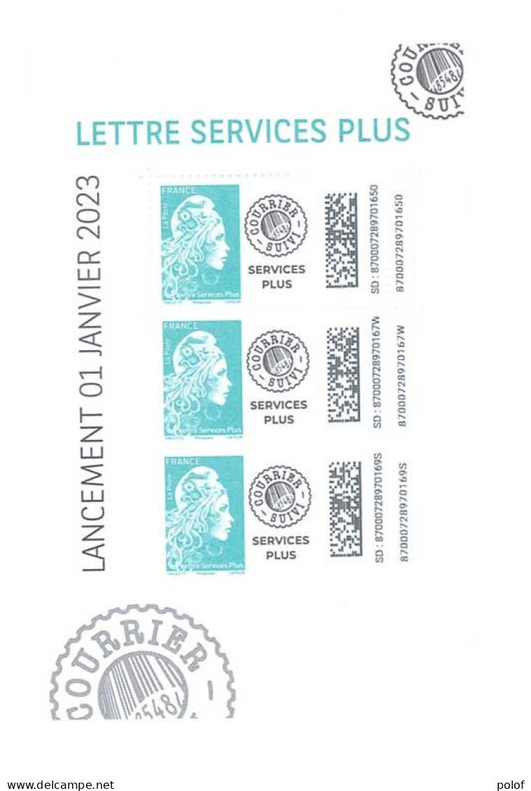 BLOC FEUILLET 155 - Lettre Service Plus - Nuevos