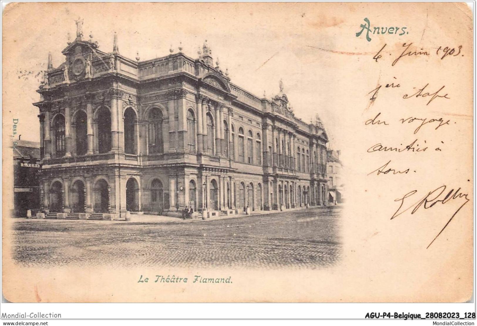 AGUP4-0299-BELGIQUE - ANVERS - Le Théâtre Flamand - Antwerpen