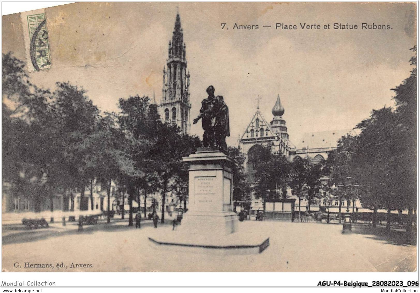 AGUP4-0283-BELGIQUE - ANVERS - Place Verte Et Statue Rubens - Antwerpen