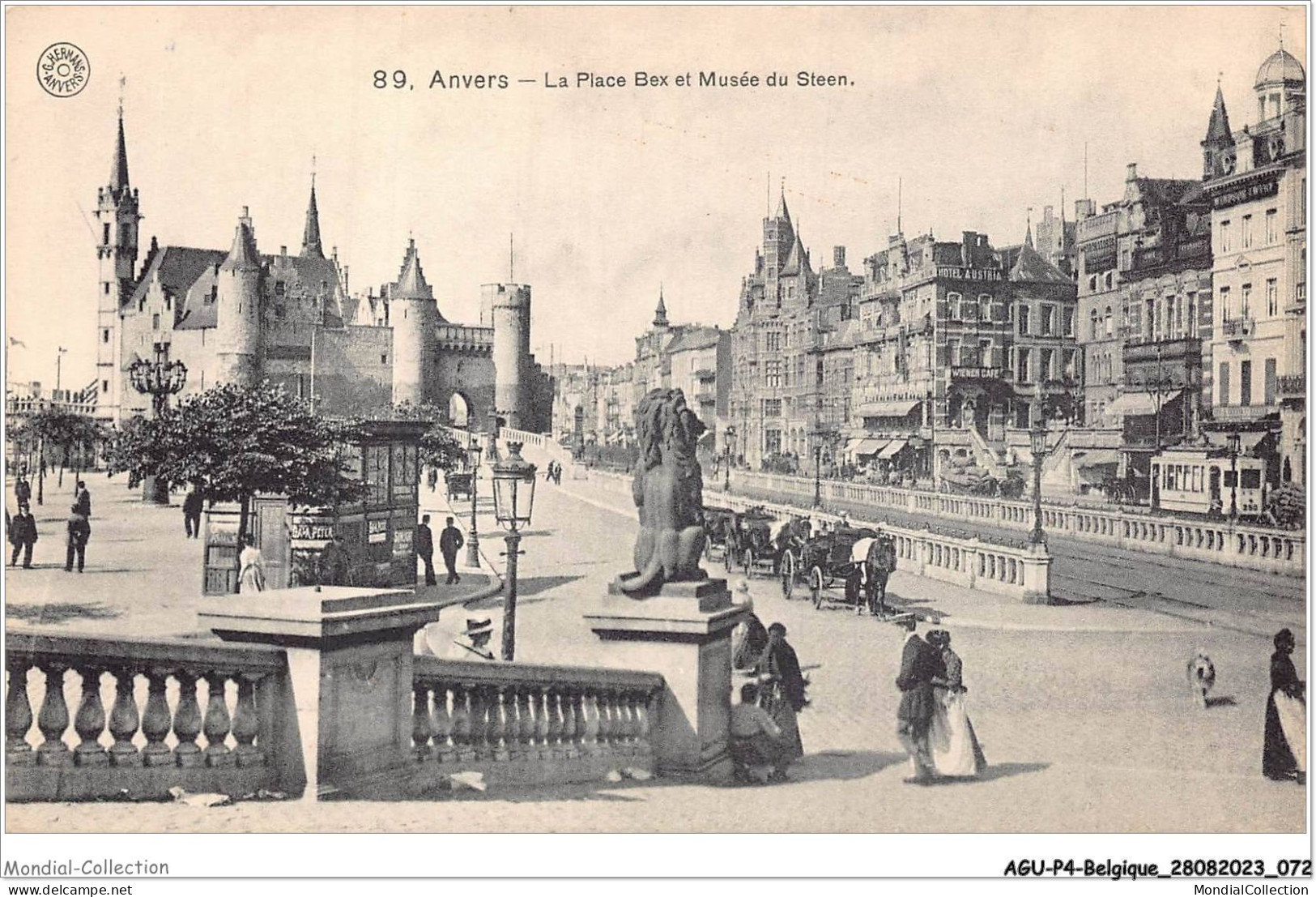 AGUP4-0271-BELGIQUE - ANVERS - La Place Bex Et Musée Du Steen - Antwerpen