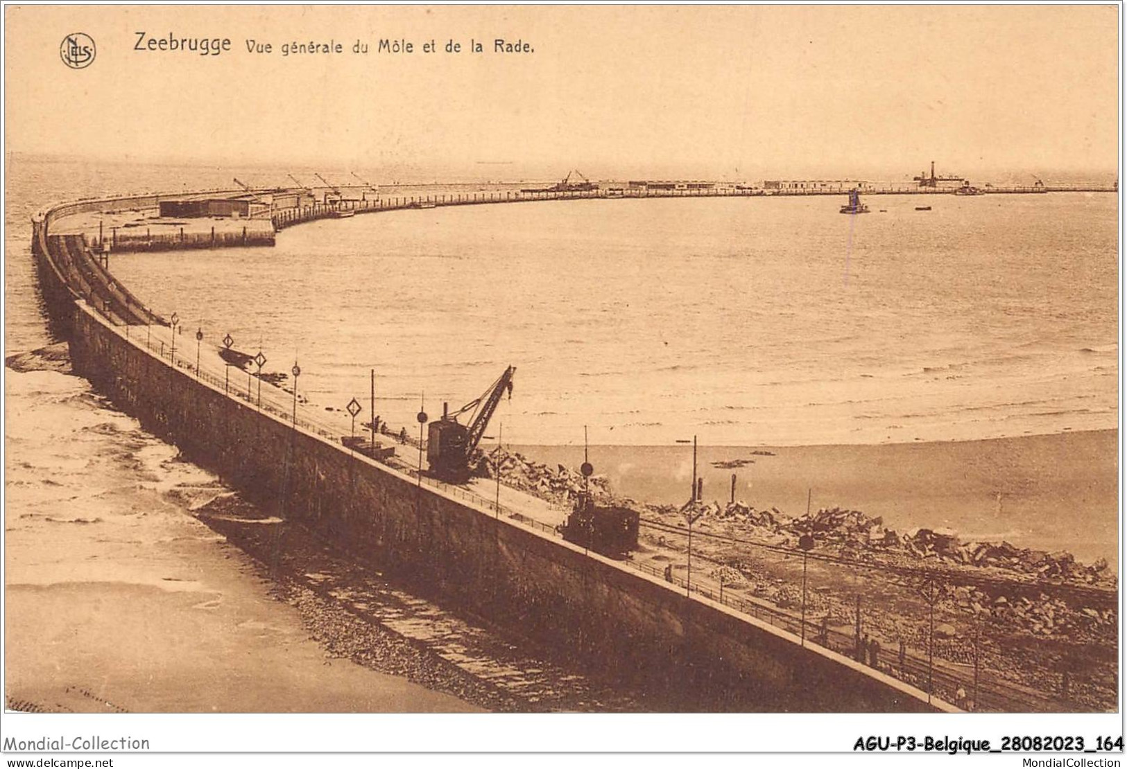 AGUP3-0226-BELGIQUE - ZEEBRUGGE - Vue Générale Du Môle Et De La Rade - Zeebrugge