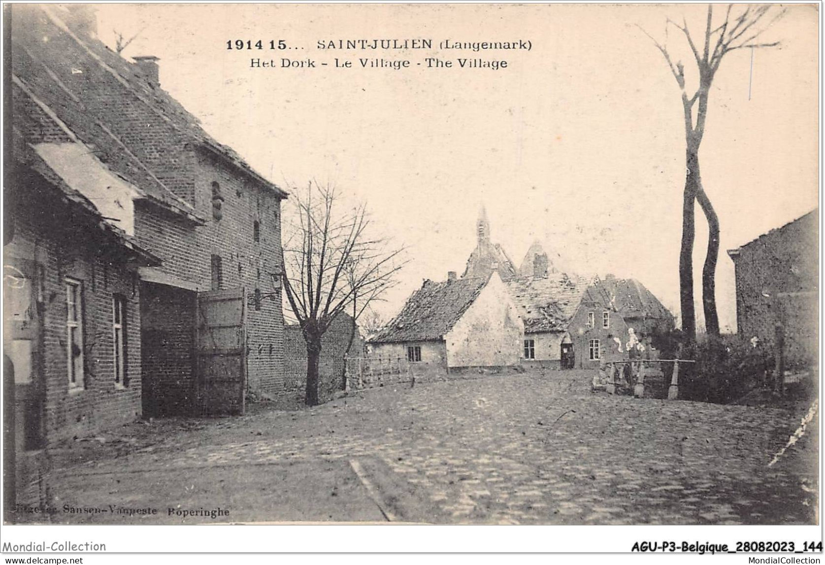 AGUP3-0216-BELGIQUE - SAINT-JULIEN - Langemark - Het Dork - Le Village - Other & Unclassified