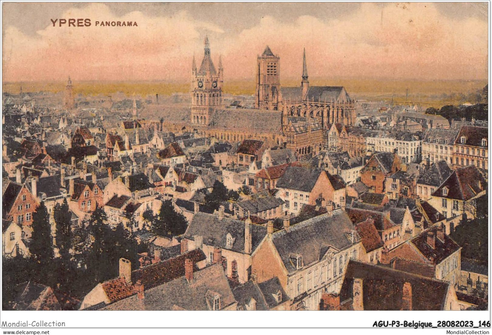 AGUP3-0217-BELGIQUE - YPRES - Panorama - Other & Unclassified