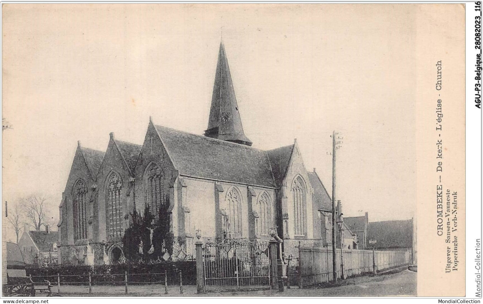 AGUP3-0202-BELGIQUE - CROMBEKE - De Kerk - L'église - Church - Sonstige & Ohne Zuordnung