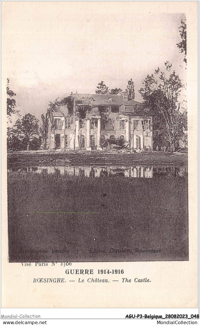 AGUP3-0168-BELGIQUE - Guerre 1914-1916 - BOESINCHE - Le Château - Sonstige & Ohne Zuordnung