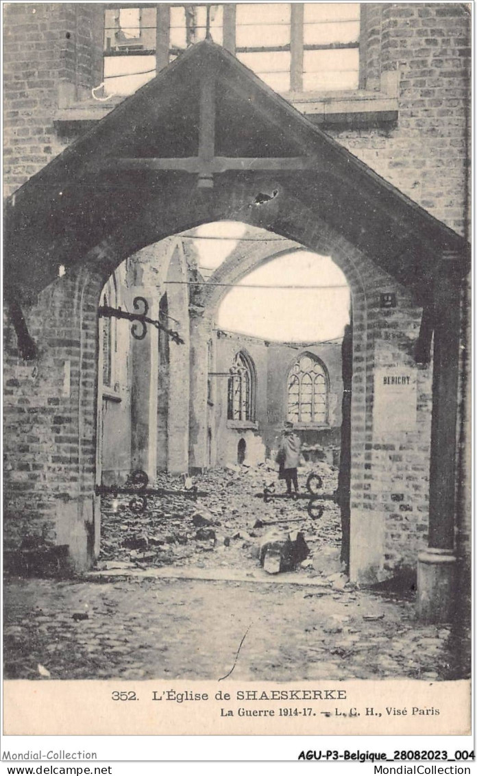 AGUP3-0146-BELGIQUE - L'église De - SHAESKERKE - Sonstige & Ohne Zuordnung