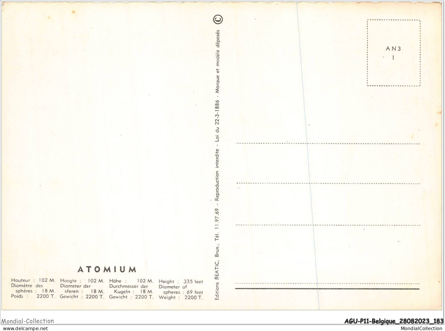 AGUP11-0994-BELGIQUE - BRUXELLES - Atomium - Bauwerke, Gebäude