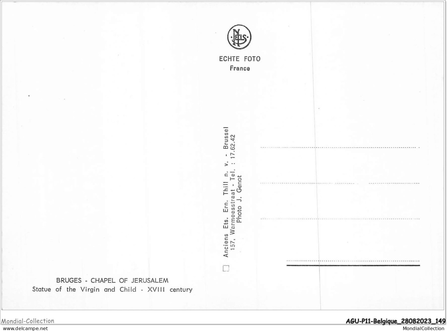AGUP11-0977-BELGIQUE - BRUGES - Chapel Of Jerusalem - Statue Of The Virgin And Child - Brugge