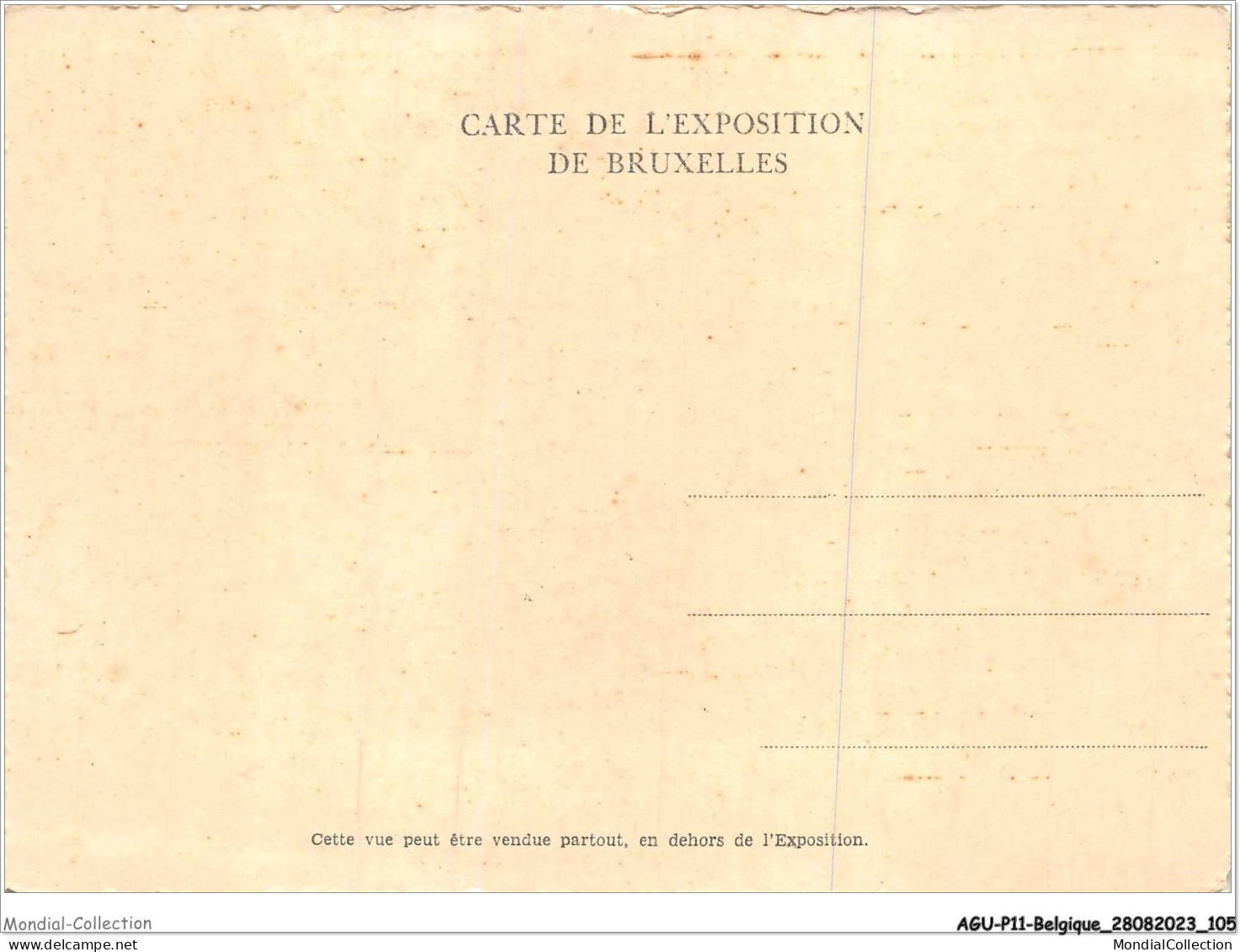 AGUP11-0955-BELGIQUE - Exposition De - BRUXELLES - 1935 - Palais De La Vie Catholique Belge - Avenue Astrid - Exposiciones Universales