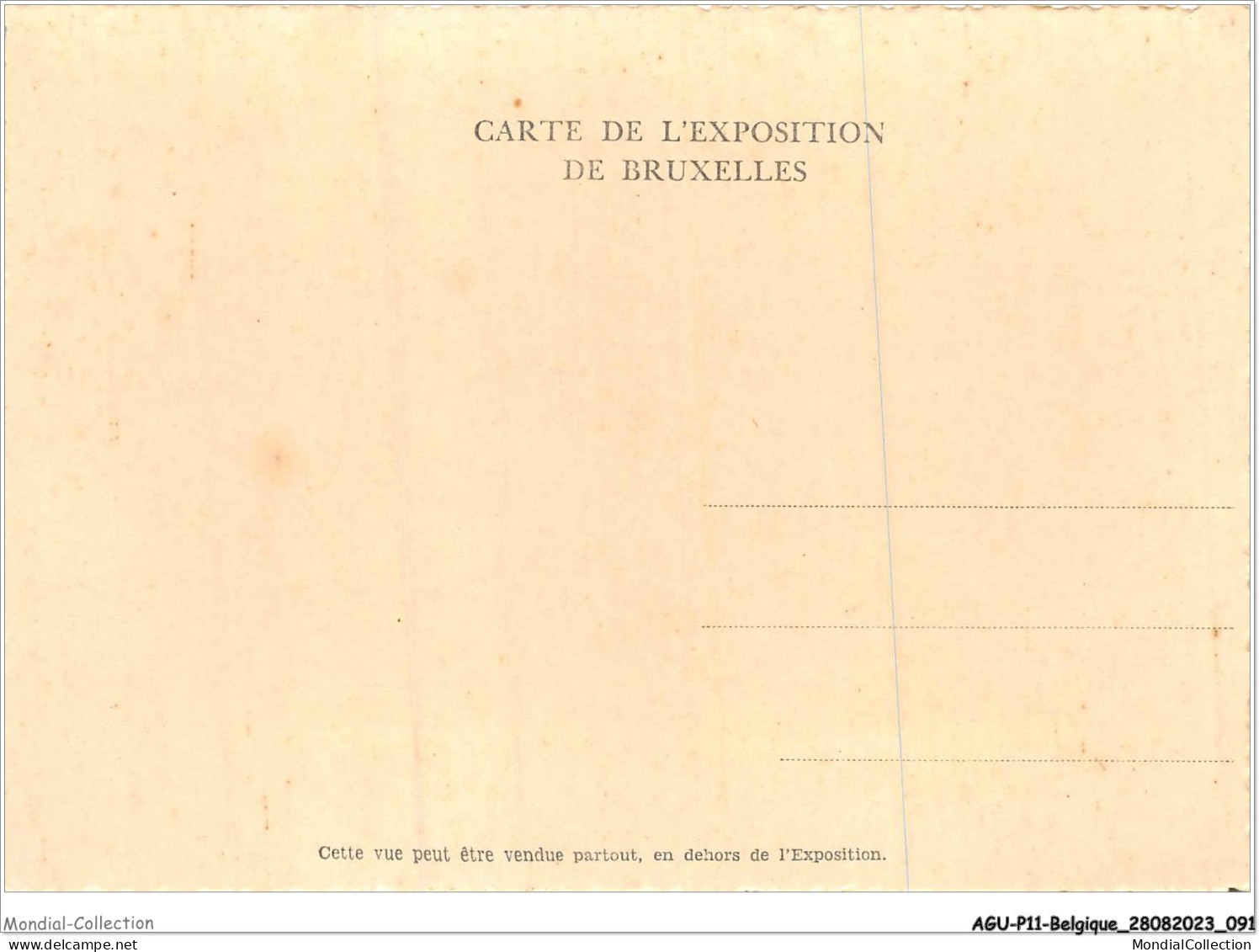 AGUP11-0948-BELGIQUE - Exposition De - BRUXELLES - 1935 - Avenue Du Gros Tilleul - Palais De L'italie - Expositions Universelles