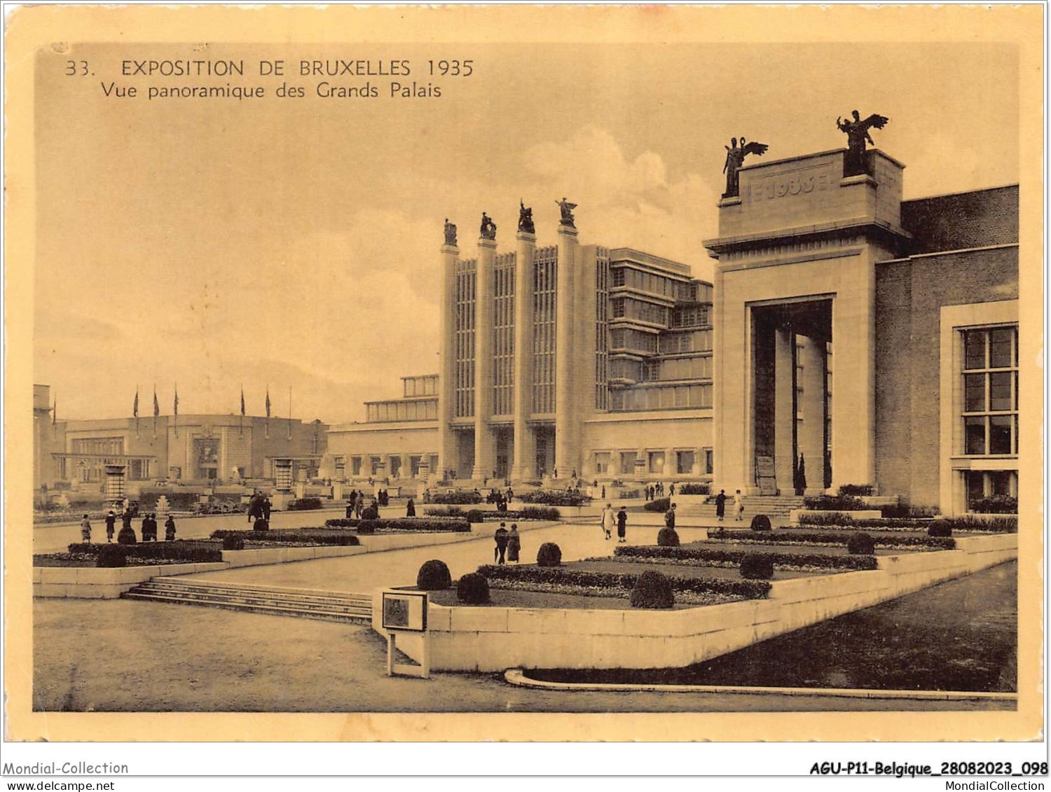 AGUP11-0952-BELGIQUE - Exposition De - BRUXELLES - 1935 - Vue Panoramique Des Grands Palais - Wereldtentoonstellingen