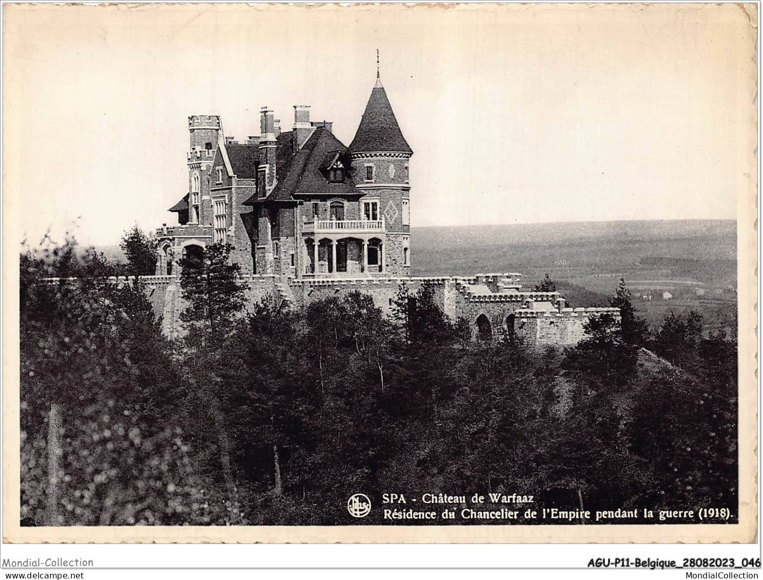 AGUP11-0926-BELGIQUE - SPA - Château De Warfaaz - Résidence Du Chancelier De L'empire Pendant La Guerre 1918 - Spa