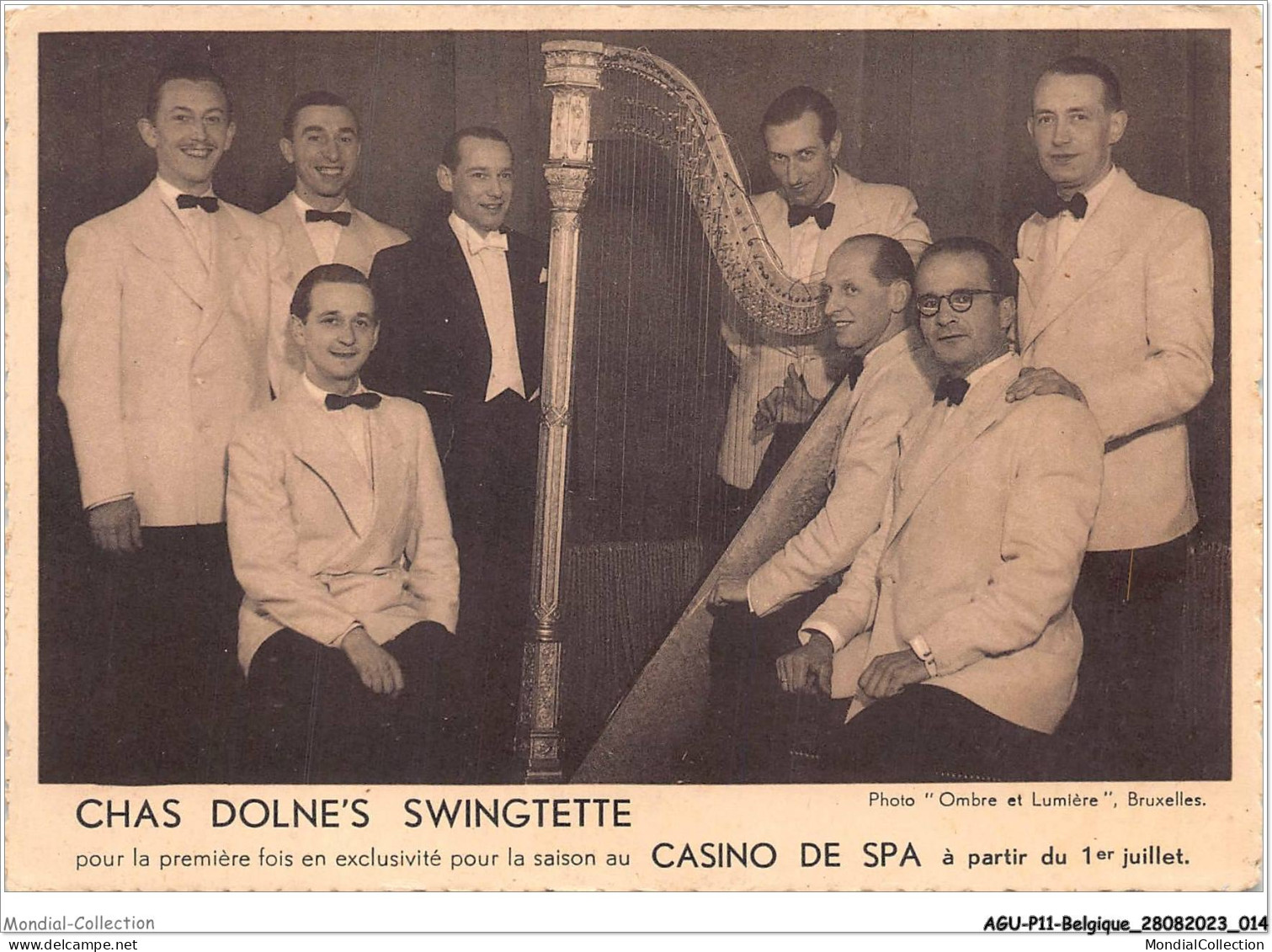 AGUP11-0910-BELGIQUE - SPA Chas Dolne's Swingtette - Pour La Première Fois En Exclusivité Pour La Saison Au Casino - Spa