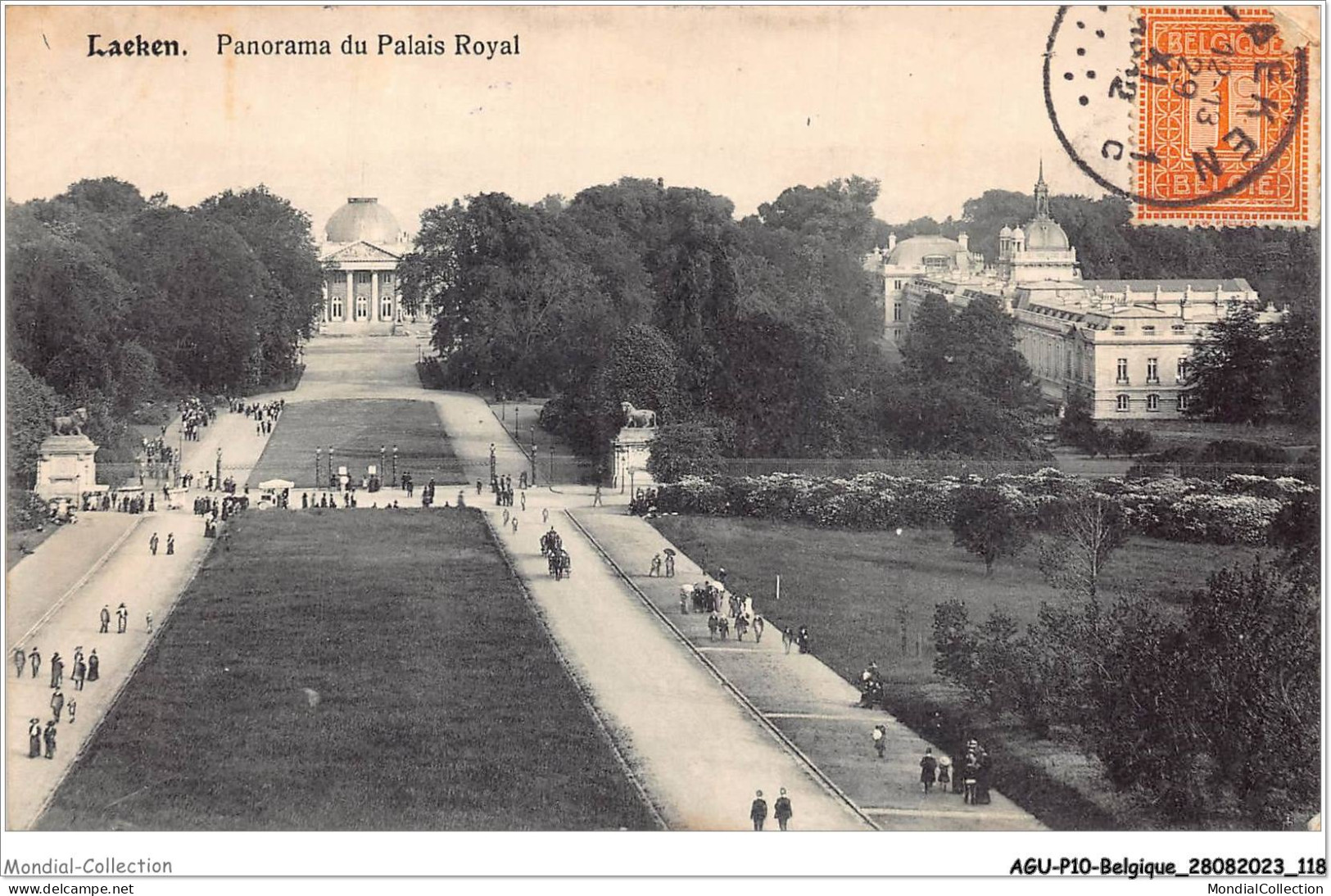 AGUP10-0868-BELGIQUE - LAEKEN - Panorama Du Palais Royal - Mehransichten, Panoramakarten