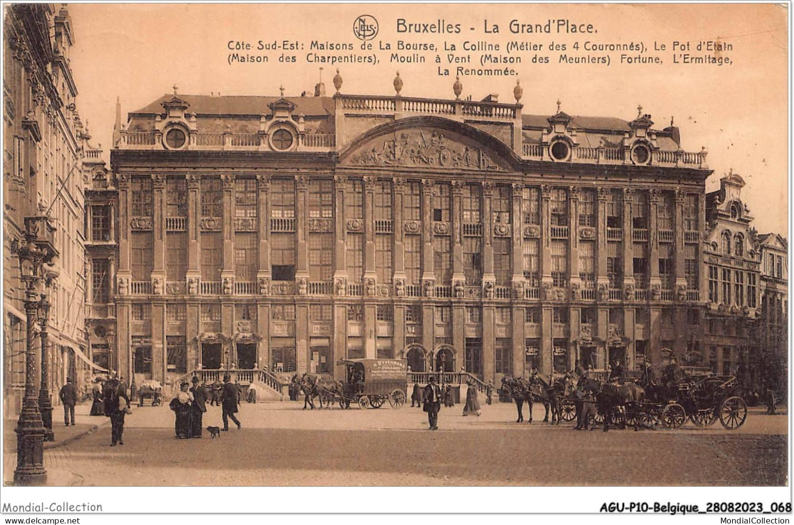 AGUP10-0843-BELGIQUE - BRUXELLES - La Grand'place - Côté Sud-est - Maison De La Bourse - Marktpleinen, Pleinen