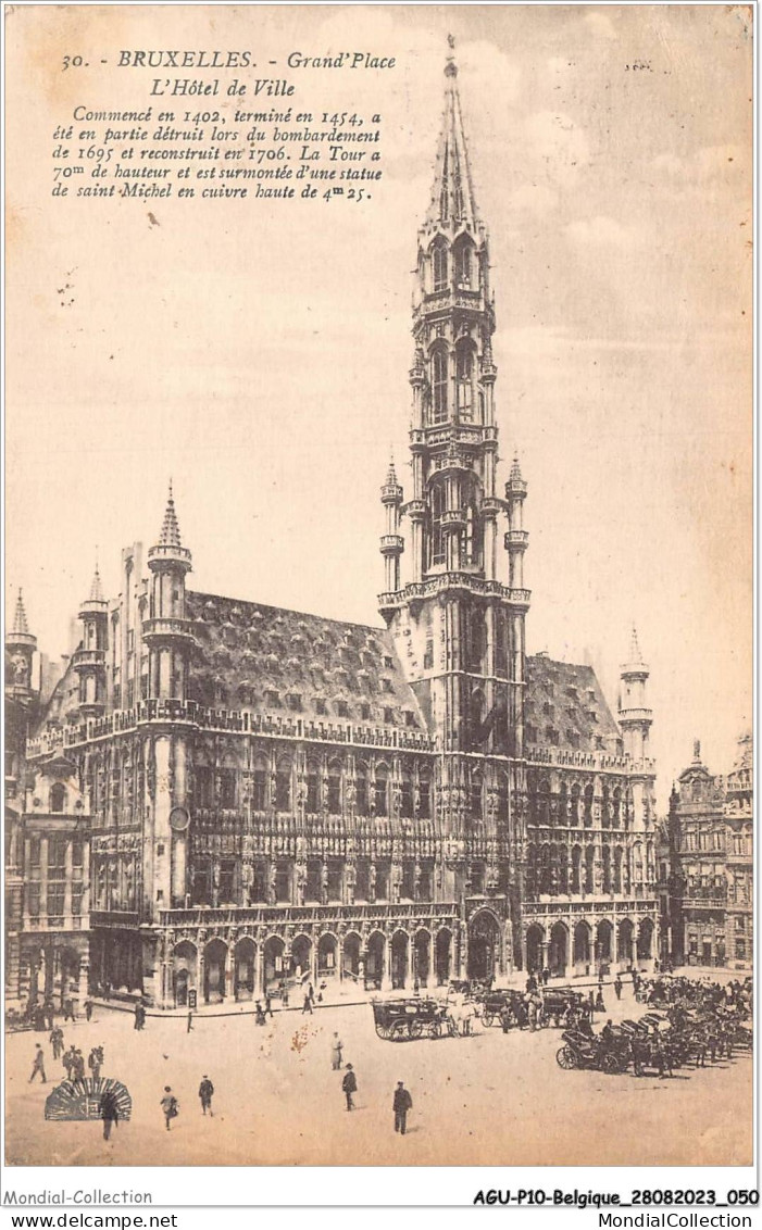 AGUP10-0834-BELGIQUE - BRUXELLES - Grand'place - L'hôtel De Ville - Squares