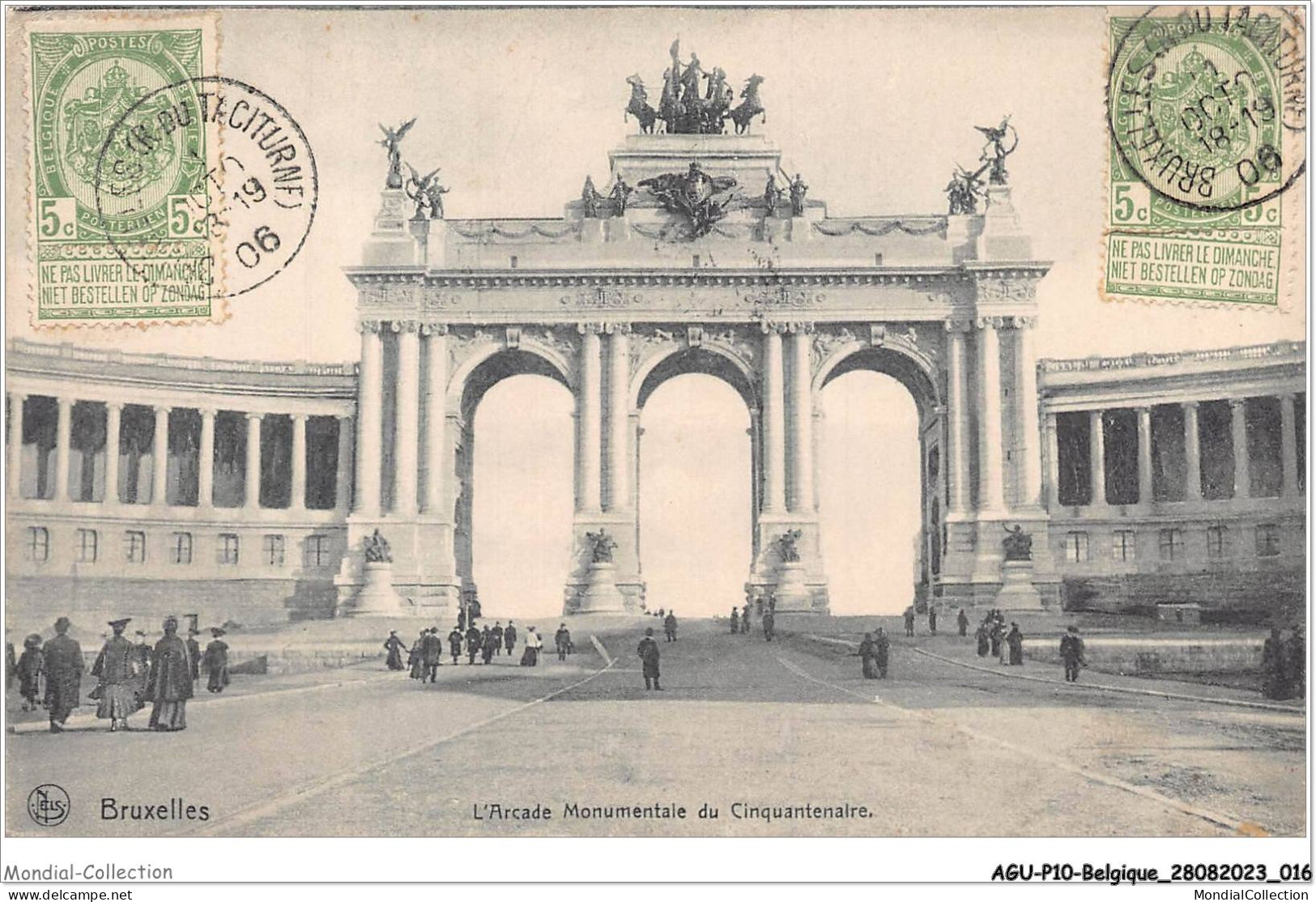 AGUP10-0817-BELGIQUE - BRUXELLES - L'arcade Monumentale Du Cinquantenaire - Monuments, édifices