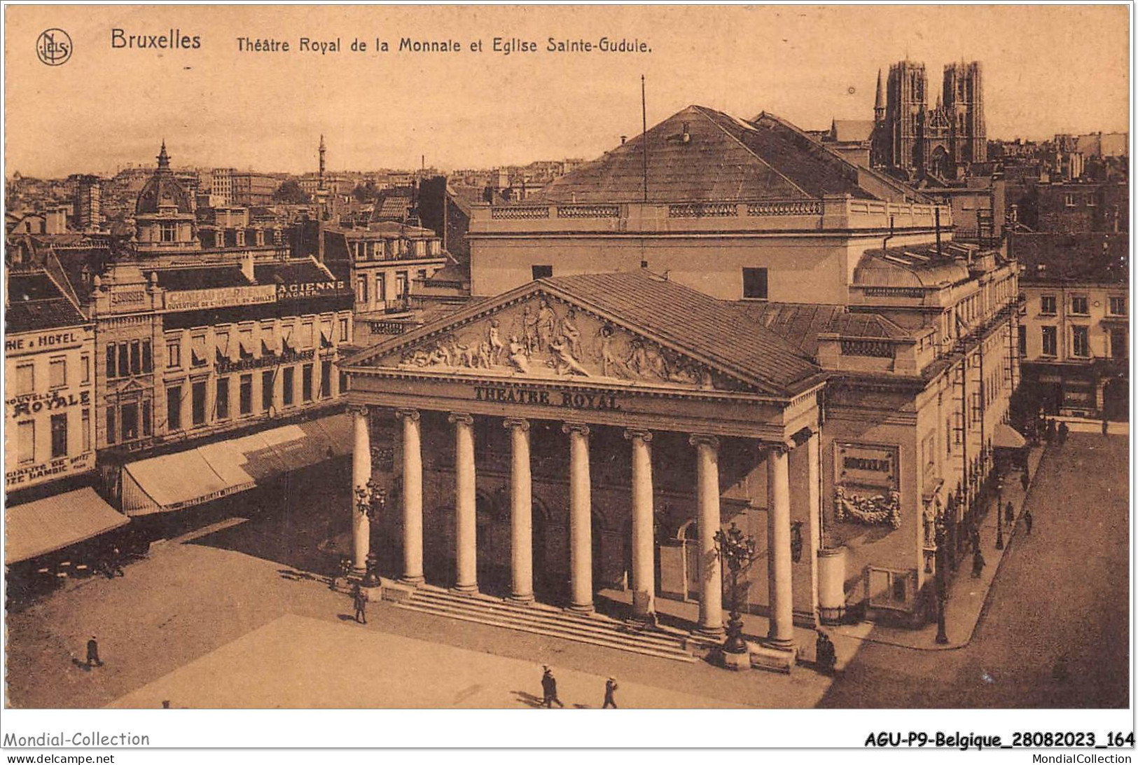 AGUP9-0800-BELGIQUE - BRUXELLES - Théâtre Royal De La Monnaie Et église Sainte-gudule - Monuments, édifices