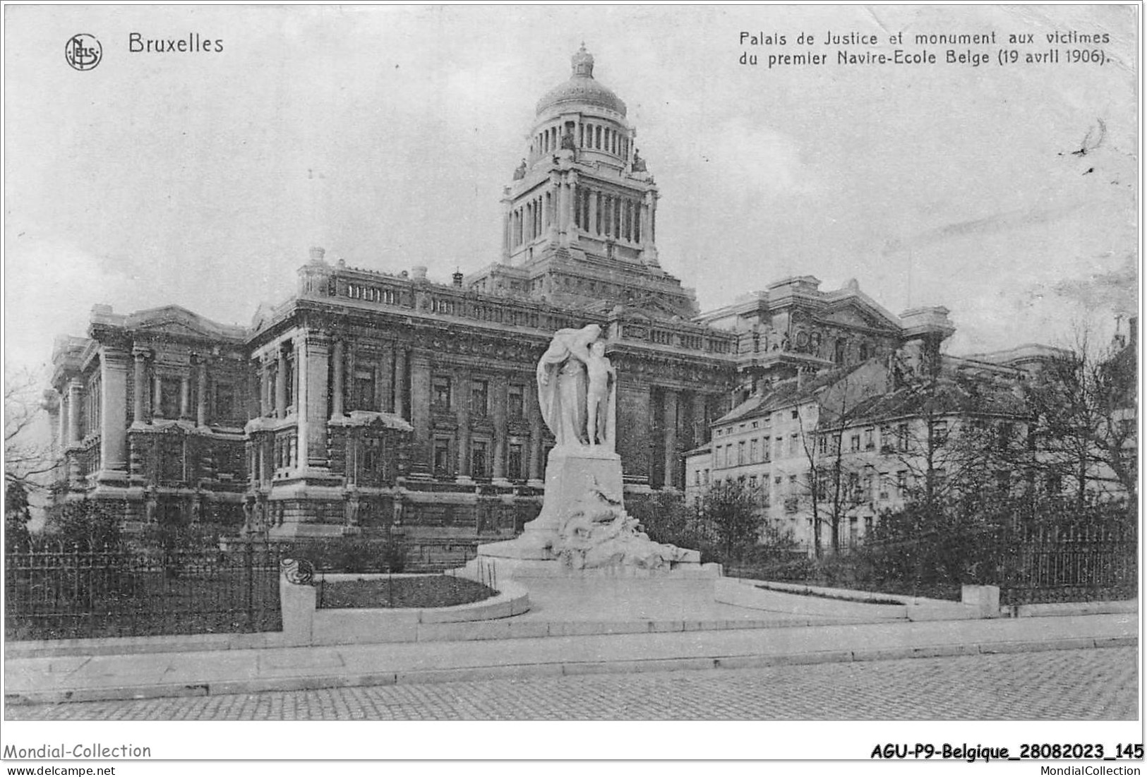 AGUP9-0790-BELGIQUE - BRUXELLES - Palais De Justice Et Monument Aux Victimes Du Premier Navire-école Belge - Monuments, édifices