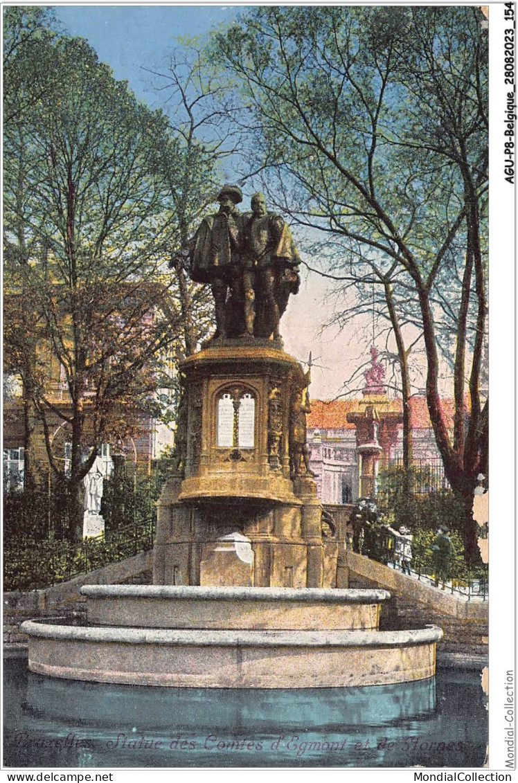 AGUP8-0704-BELGIQUE - BRUXELLES - Statue Des Comtes D'egmont Et De Stornes - Places, Squares