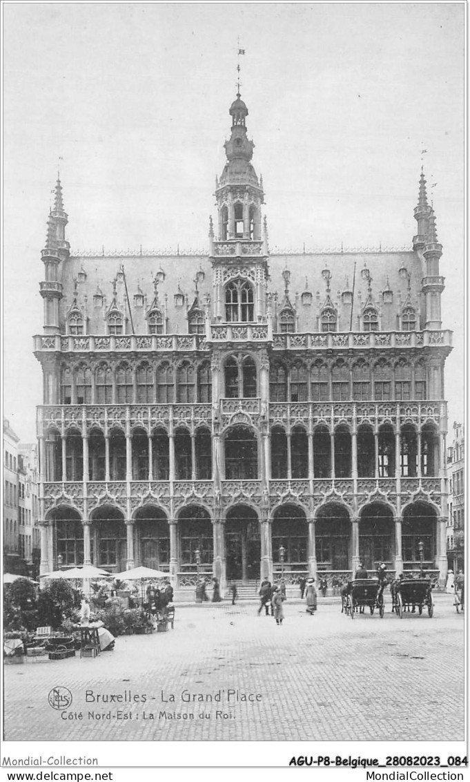 AGUP8-0669-BELGIQUE - BRUXELLES - La Grand'place - Côté Nord-est - La Maison Du Roi - Marktpleinen, Pleinen