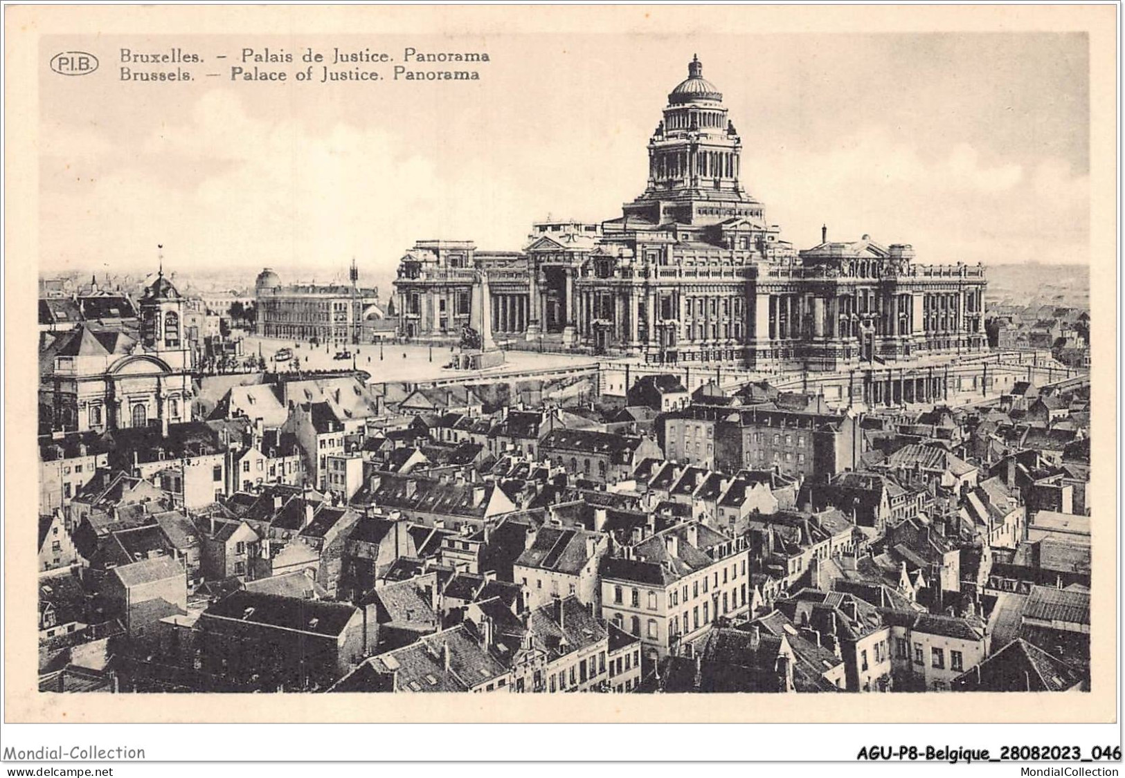 AGUP8-0650-BELGIQUE - BRUXELLES - Palais De Justice - Panorama Pris De L'église De La Chapelle - Grand Sablon - Panoramische Zichten, Meerdere Zichten