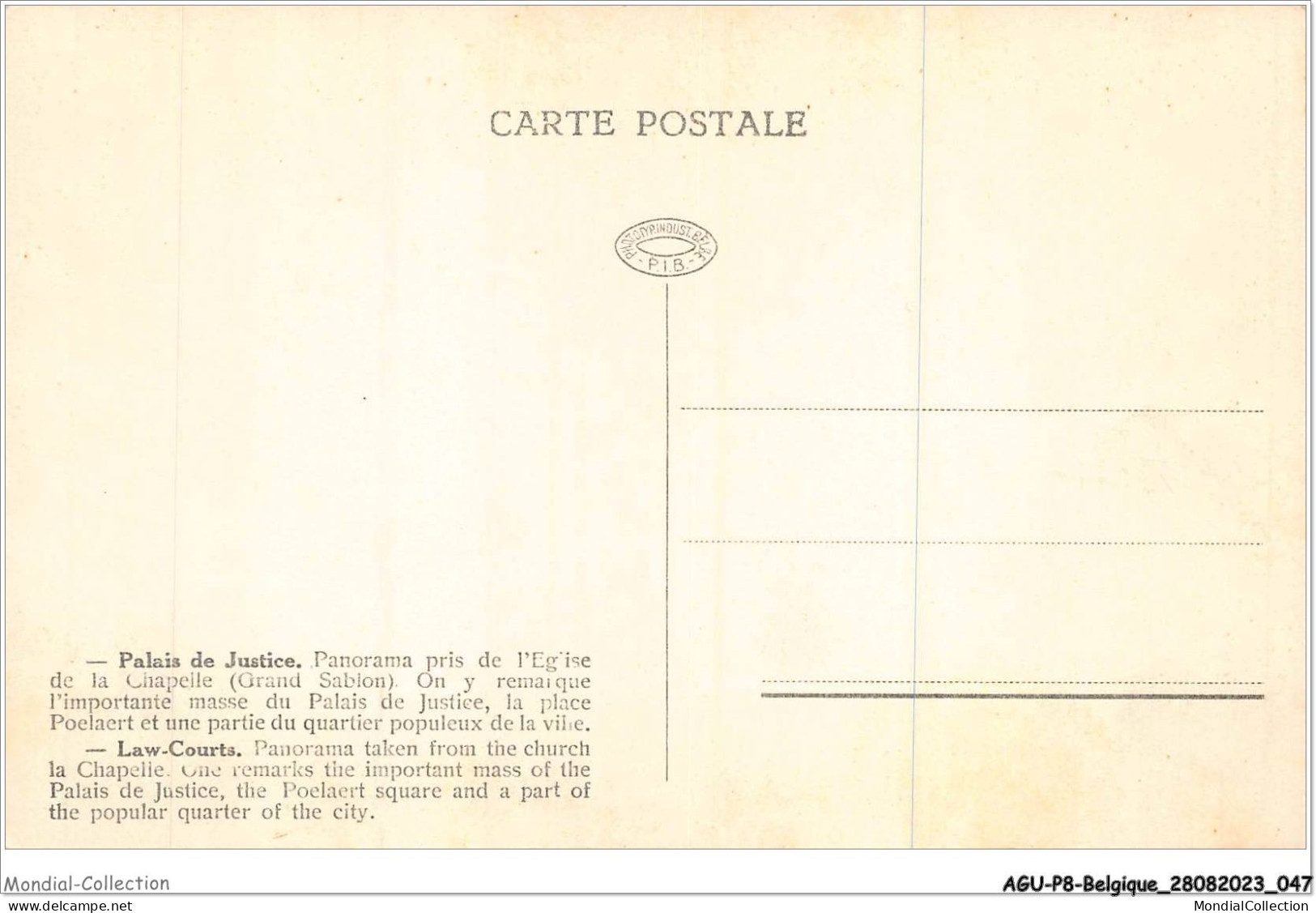 AGUP8-0650-BELGIQUE - BRUXELLES - Palais De Justice - Panorama Pris De L'église De La Chapelle - Grand Sablon - Multi-vues, Vues Panoramiques