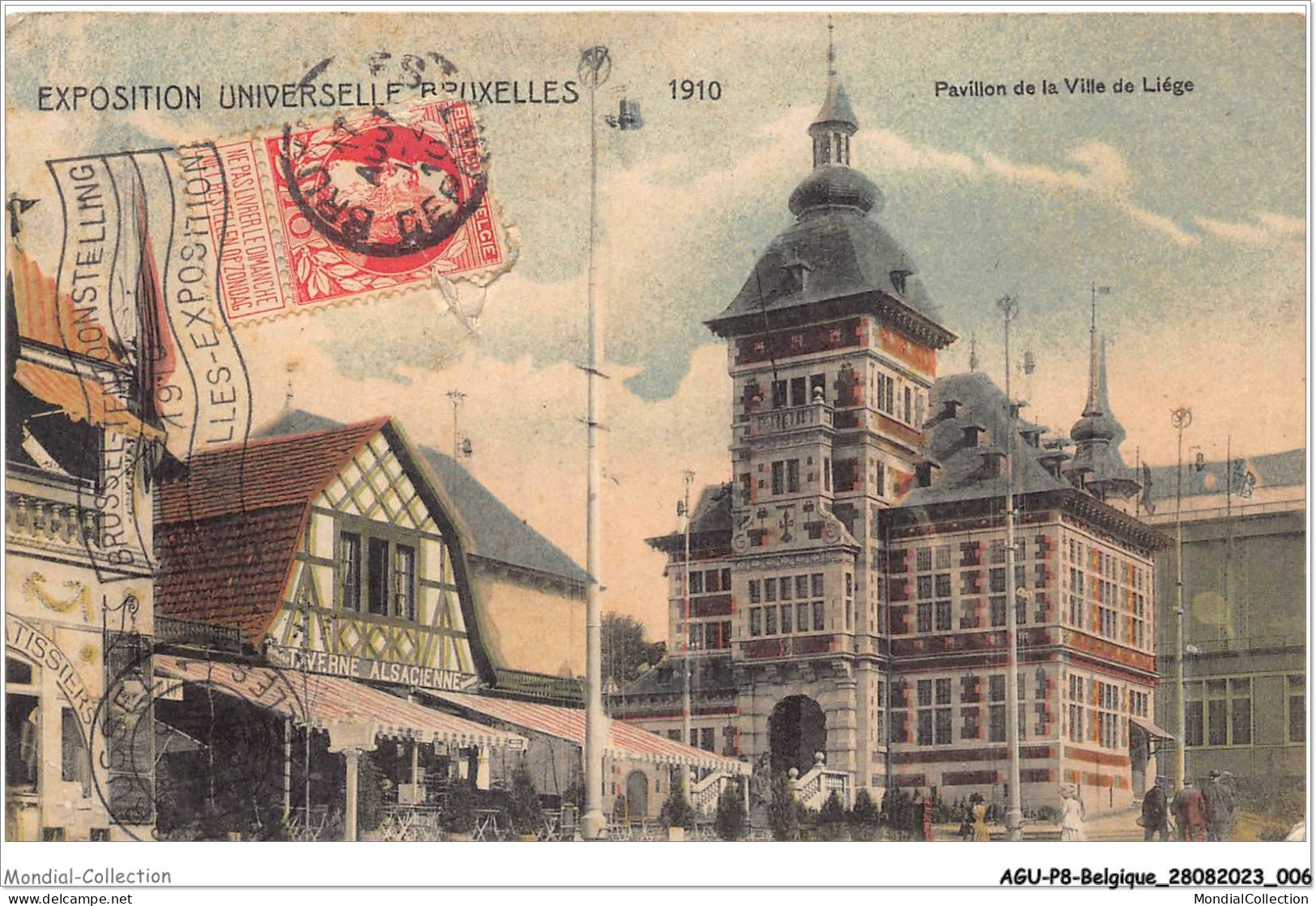 AGUP8-0630-BELGIQUE - Exposition Universelle - BRUXELLES - 1910 - Pavillon De La Ville De Liège - Universal Exhibitions