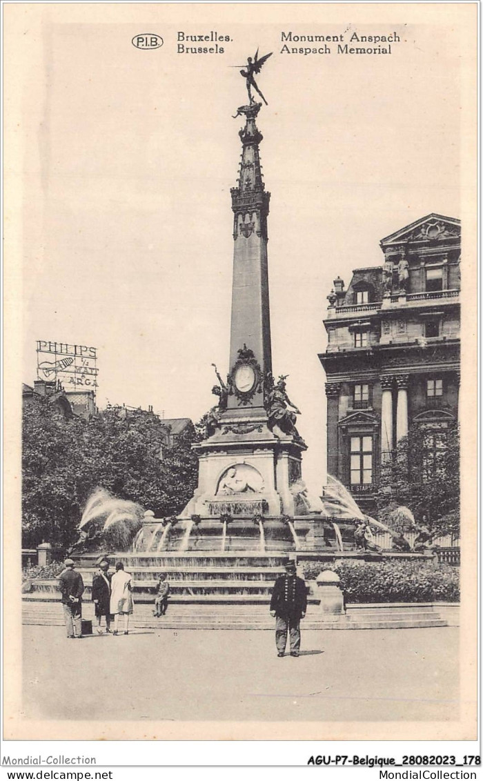 AGUP7-0618-BELGIQUE - BRUXELLES - Monument Anspach - Monumenti, Edifici