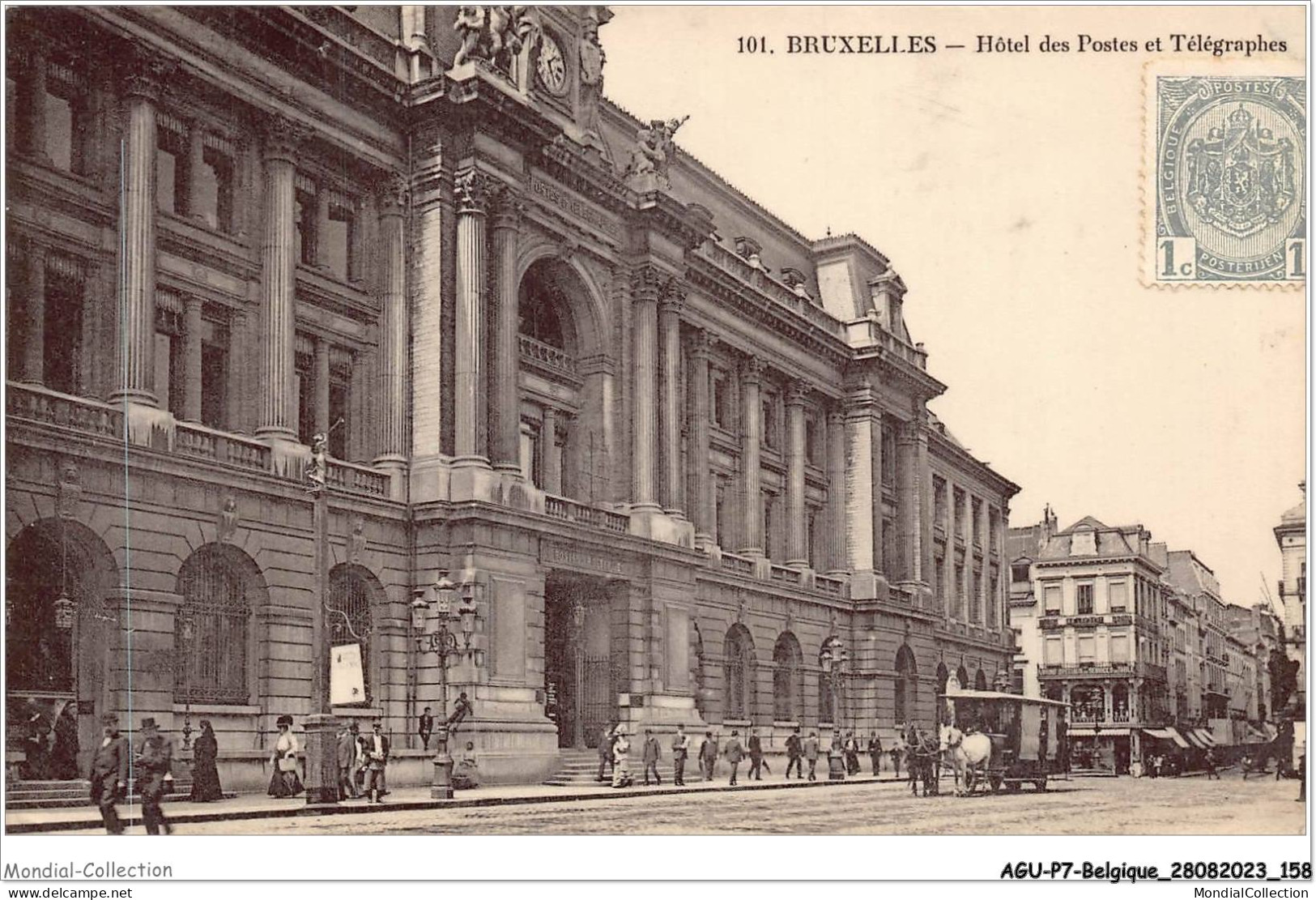 AGUP7-0608-BELGIQUE - BRUXELLES - Hôtel Des Postes Et Télégraphes - Pubs, Hotels, Restaurants