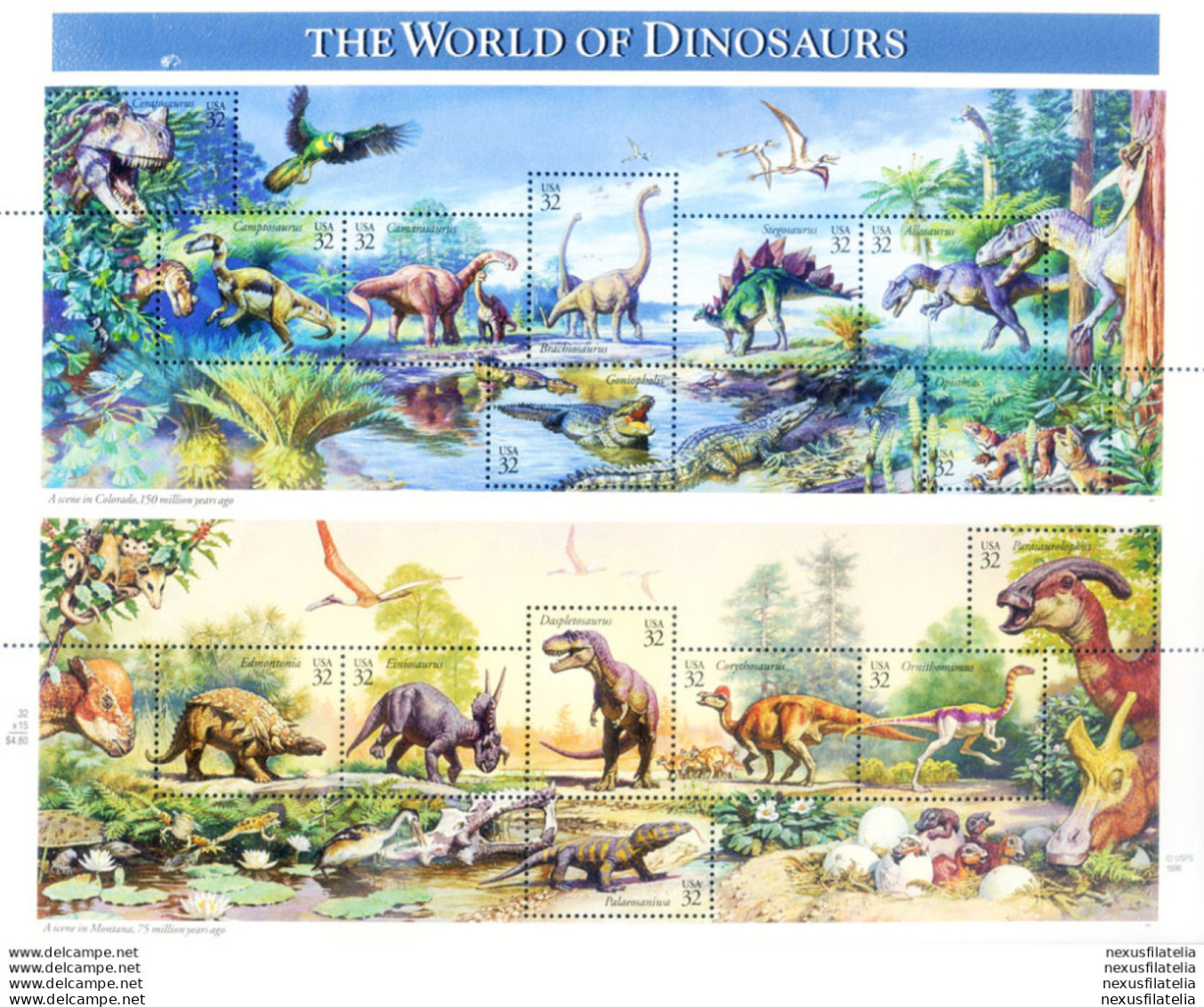 Dinosauri 1997. - Blocks & Sheetlets