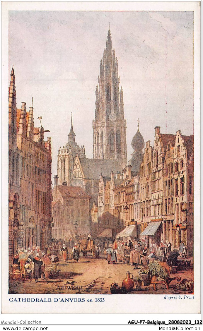 AGUP7-0595-BELGIQUE - Cathédrale - D'ANVERS - En 1833 - Antwerpen