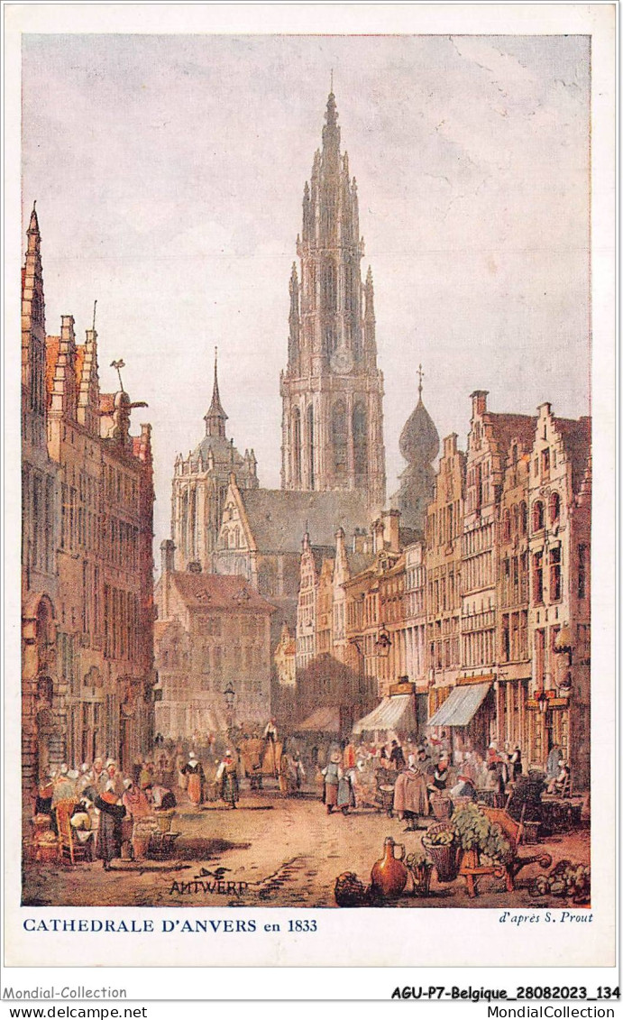 AGUP7-0596-BELGIQUE - Cathédrale - D'ANVERS - En 1833 - Antwerpen