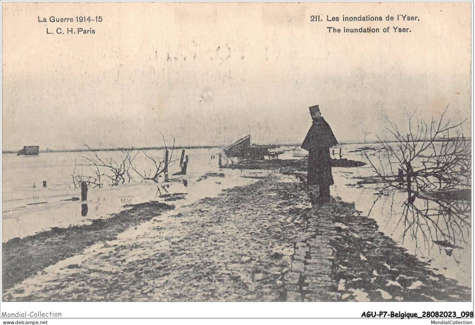 AGUP7-0578-BELGIQUE - La Guerre 1914-15 - Les Inondations De - L'YSER - Autres & Non Classés