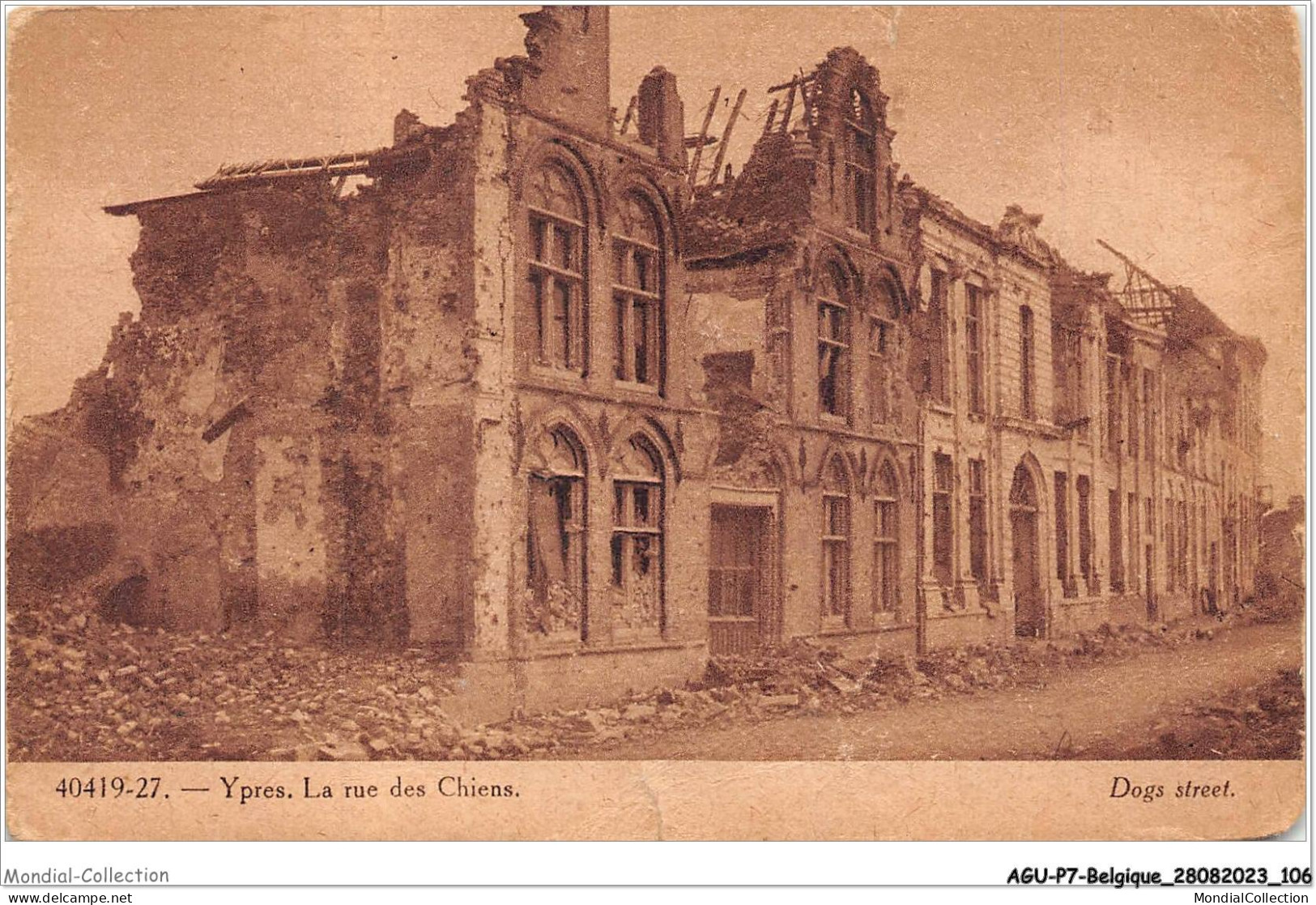 AGUP7-0582-BELGIQUE - YPRES - Belgique - La Rue Des Chiens - Andere & Zonder Classificatie