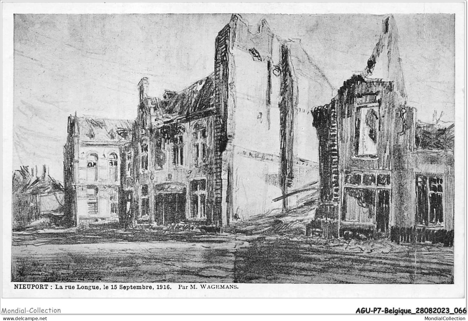 AGUP7-0562-BELGIQUE - NIEUPORT - La Rue Longue - Le 15 Septembre - 1916 - Nieuwpoort