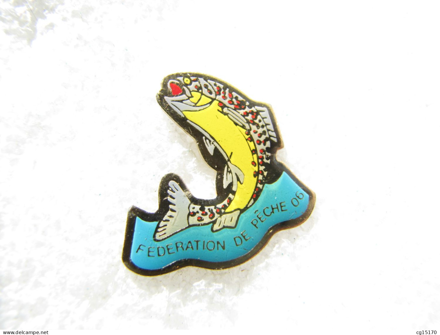 PIN'S    POISSON   FEDERATION DE PÊCHE  06 - Tiere