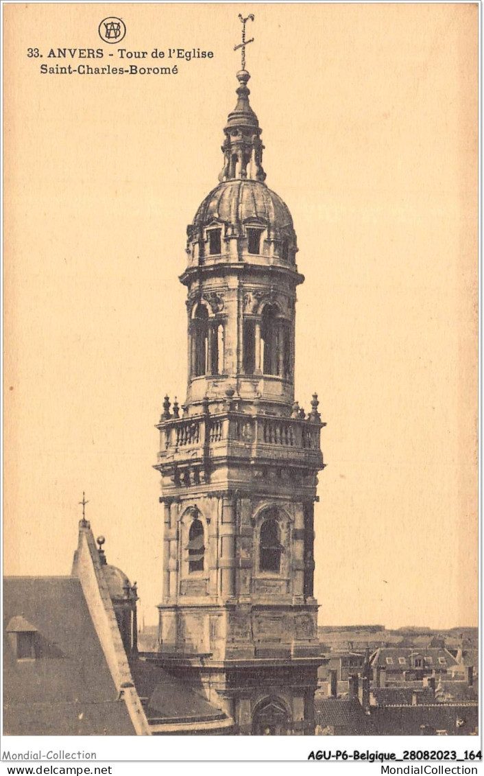 AGUP6-0528-BELGIQUE - ANVERS - Tour De L'église Saint-charles-boromé - Antwerpen