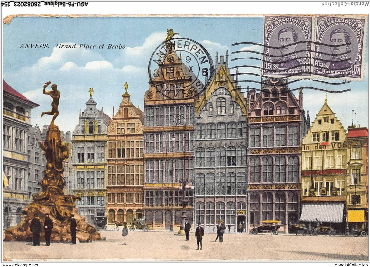 AGUP6-0523-BELGIQUE - ANVERS - Grand Place Et Brabo - Antwerpen